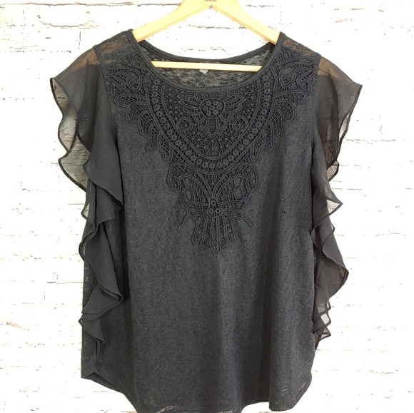 august silk Tops - AUGUST SILK PULLOVER TOP sz sm(487)